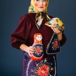 Russian nesting doll mommy and baby costume