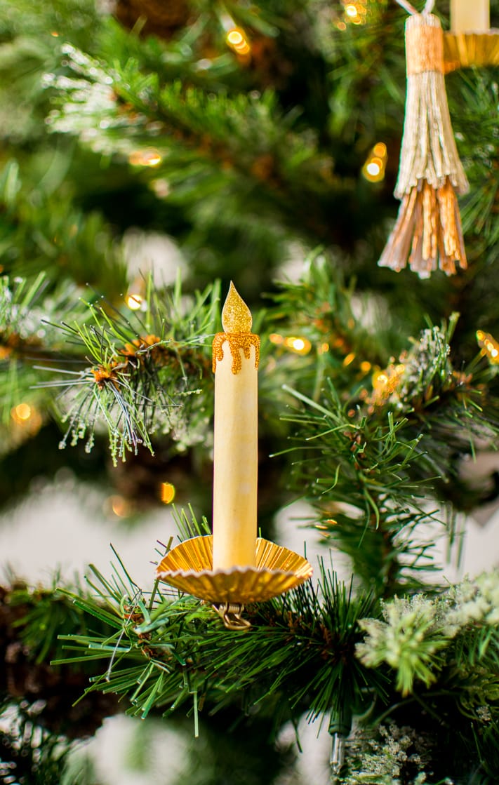 Candle Christmas Ornament