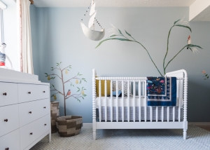 Baby boy nursery mural