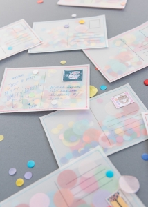 DIY Confetti Postcard