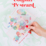 DIY confetti postcard