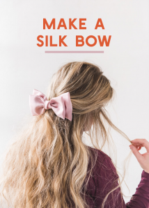 DIY silk bow