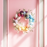Rainbow Easter Egg Wreath