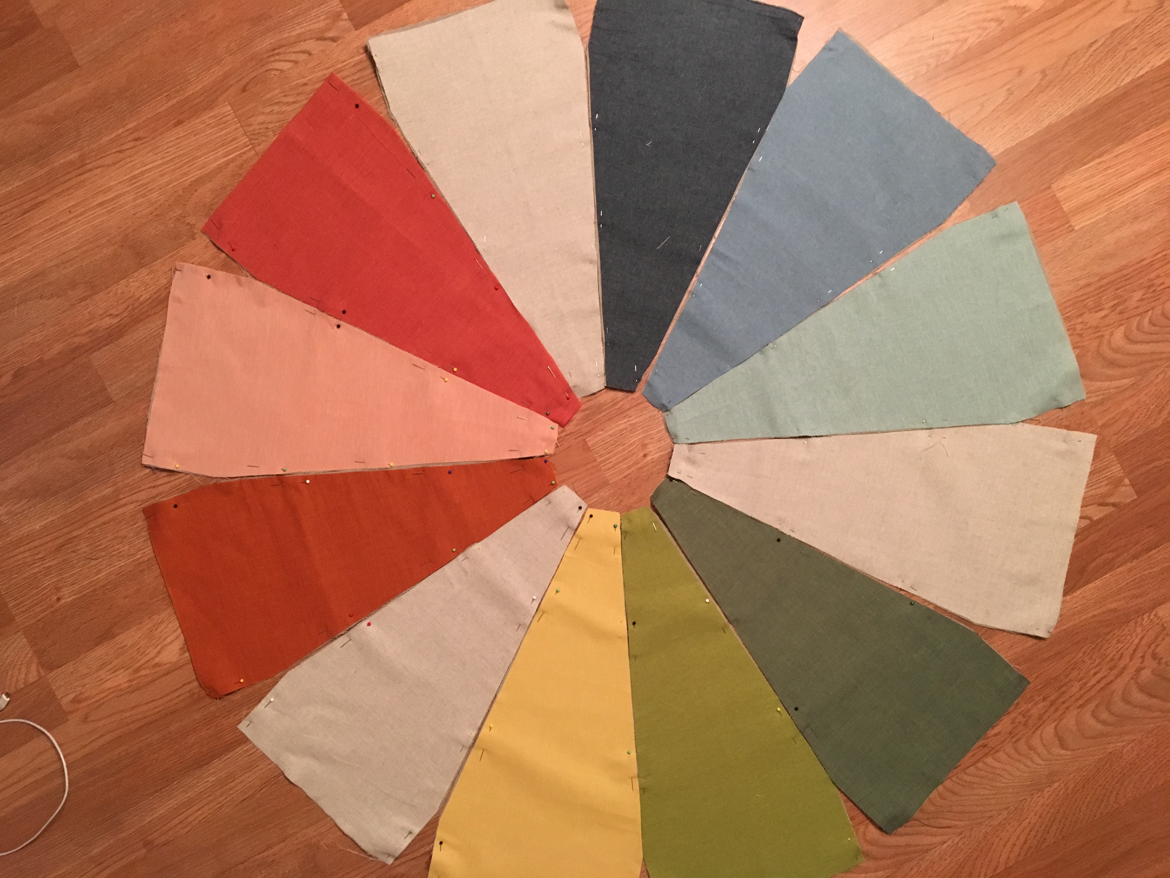 DIY Rainbow Floor Pouf