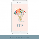 February 2018 desktop wallpaper calendar