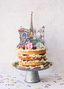 Paris Cake Topper and Confetti