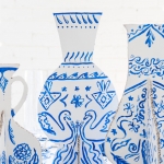 DIY Painted Cardboard Vases