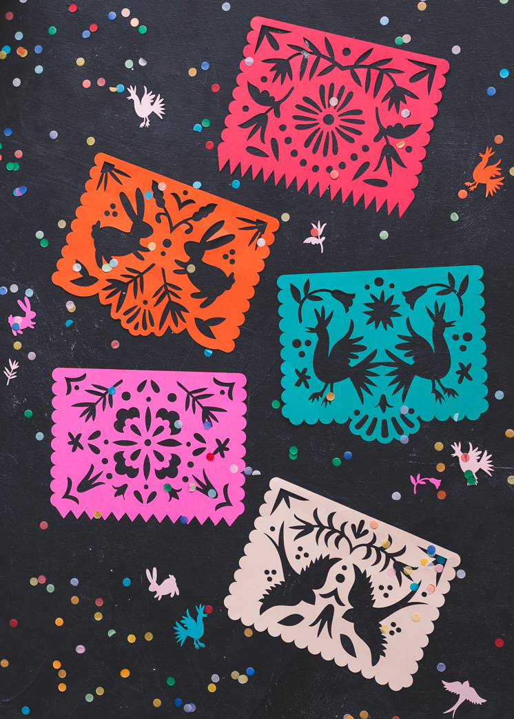 Papel Picado Printable Template On A String Free Printable Templates