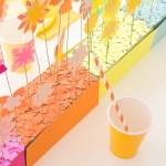Rainbow Paper Flower Tablescape
