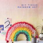 DIY Tissue Paper Rainbow