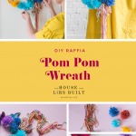 DIY Raffia Pom Pom Wreath yellow_preview