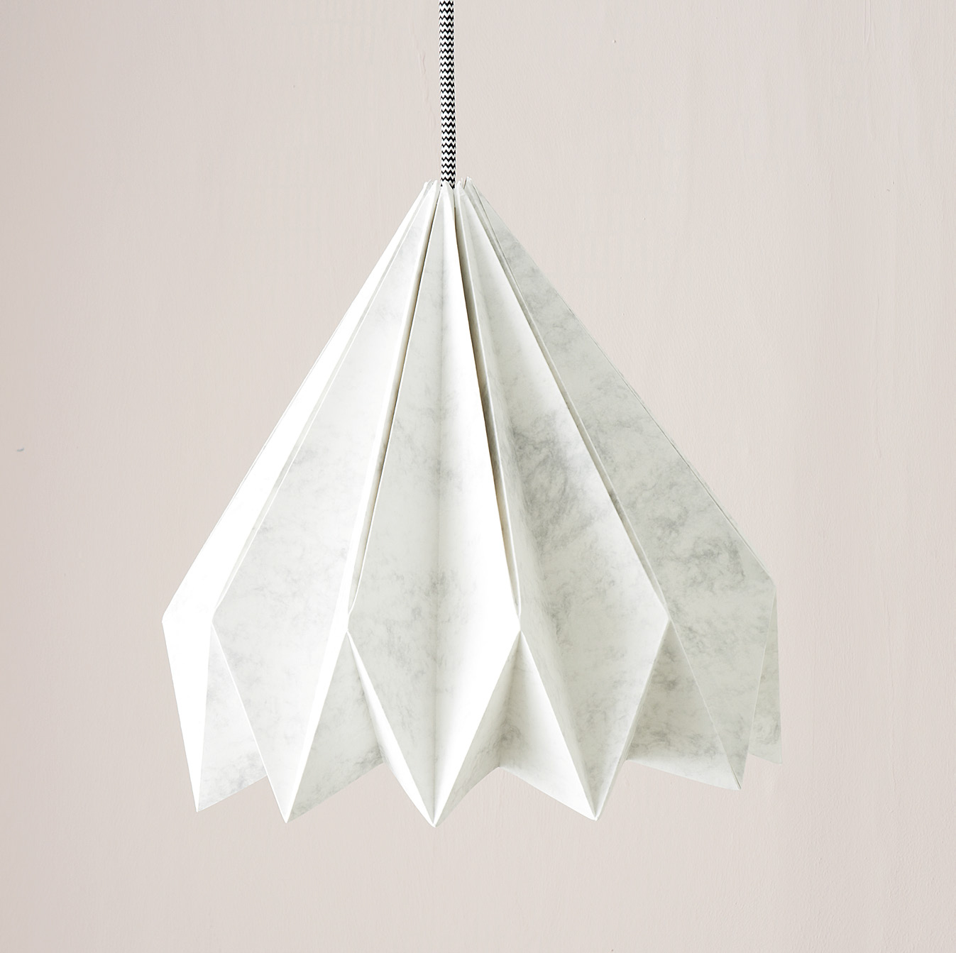 Origami Style Lampshade Made from Sugarcane
