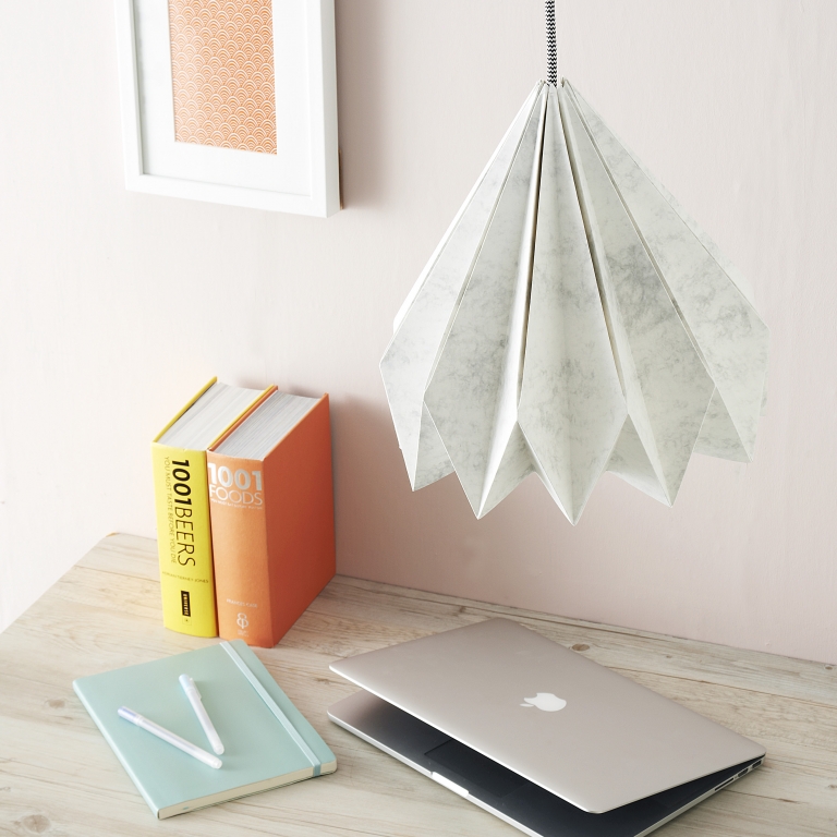 DIY origami lampshade