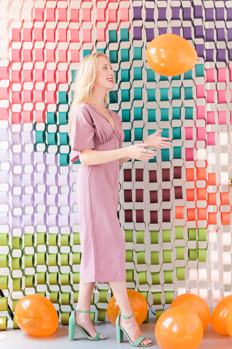 paper chains photo booth ideas diy