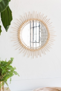 DIY Rattan Sunburst Mirror - The House That Lars Built