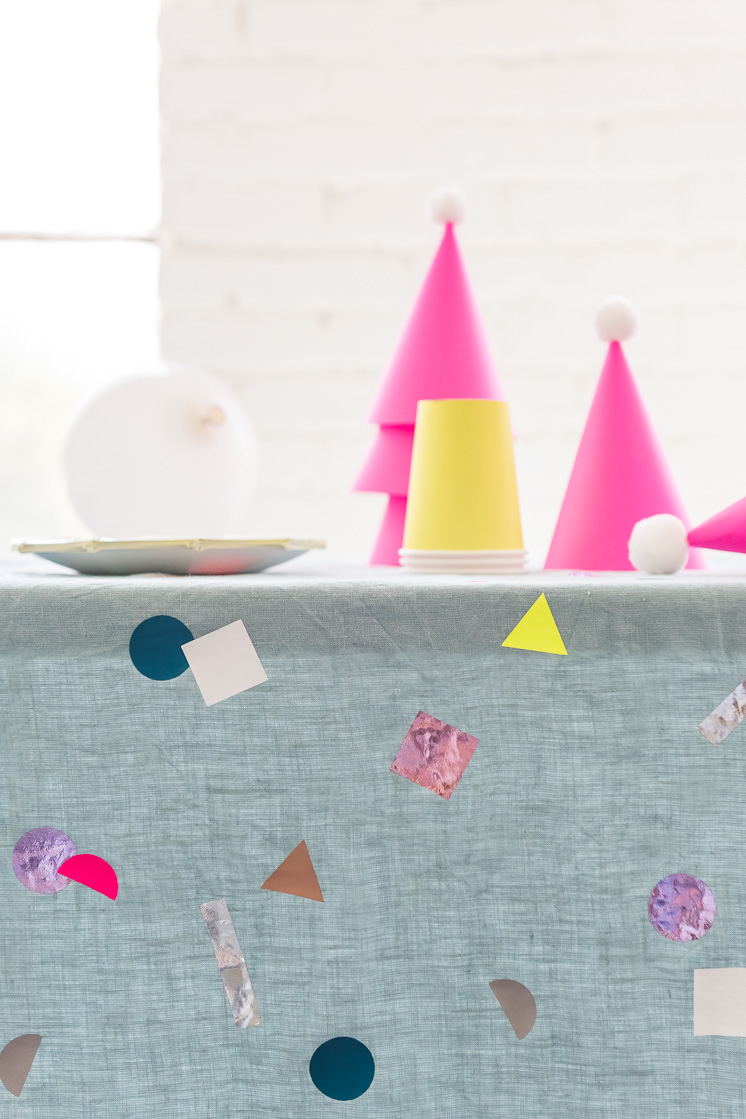 DIY Confetti Tablecloth