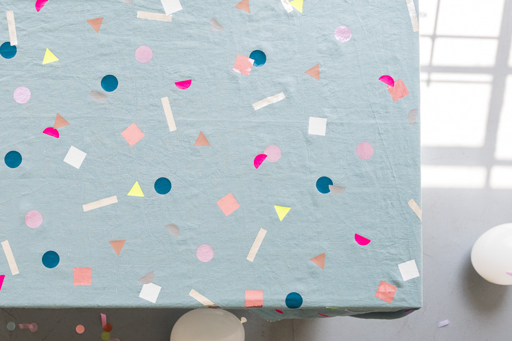 DIY Confetti Tablecloth