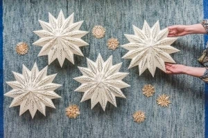 Oversized Paper Christmas Stars