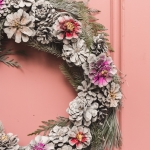 Painted Pinecone Wreath