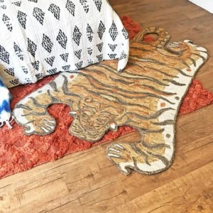 A tiger rug by Justina Blakeney