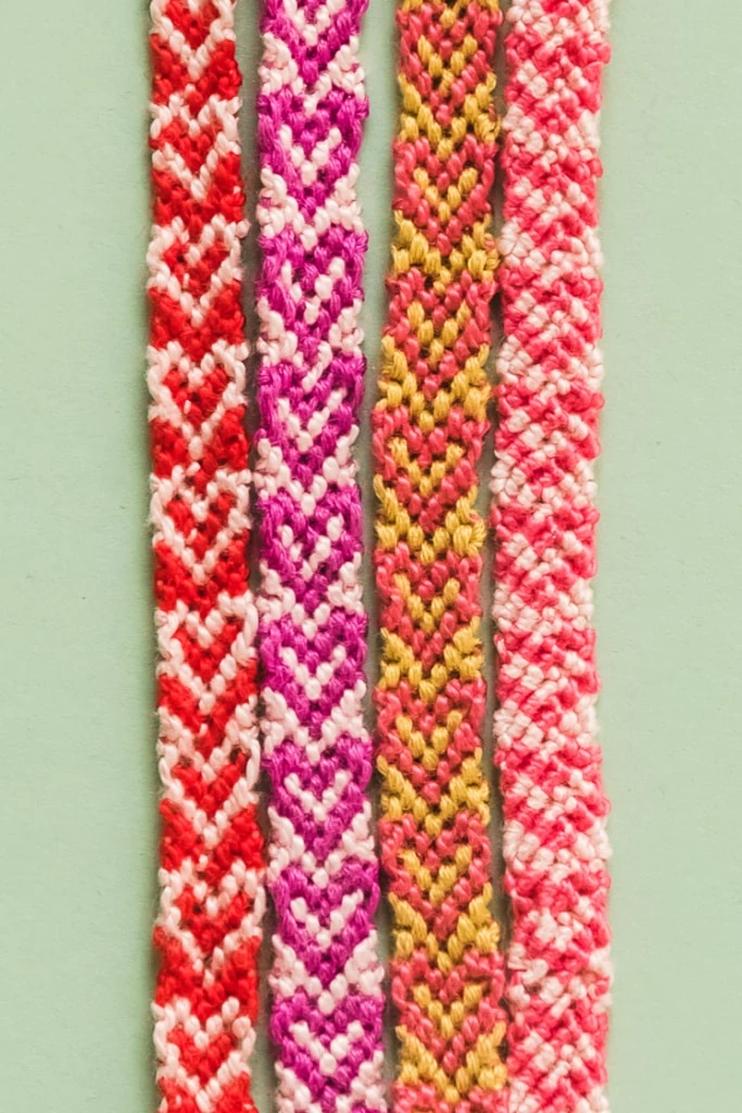 Pattern #3164 | Embroidery bracelets, Heart friendship bracelets, Diy friendship  bracelets patterns