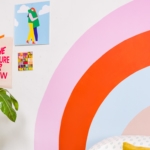 DIY Painted Rainbow Headboard-0763