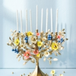 How to make a paper flower menorah