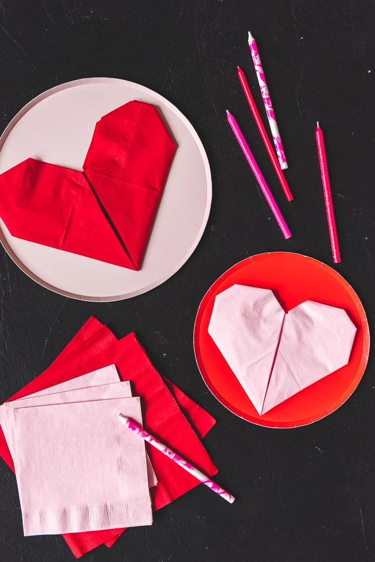Valentine's Day Napkin Folding Ideas - Creative Ramblings