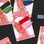 Valentine hair clips