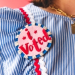 I voted embroidered pin