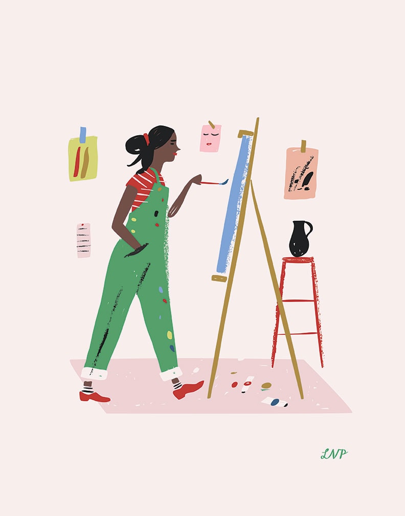 Women who Work art print by Libby Vanderploeg