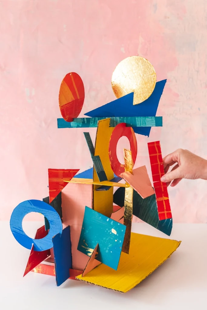 DIY 3D Geometric Paper Sculpture 