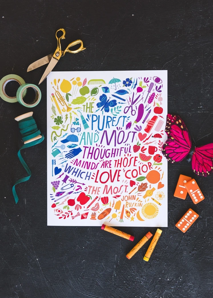art print about color by lisa congdon