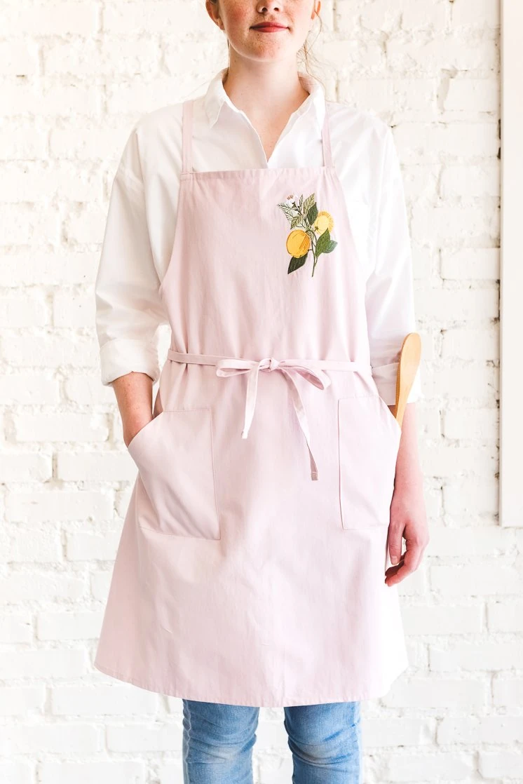 Embroidered apron for Mother's day gift guide ideas