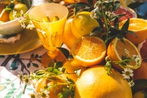 oranges table idea