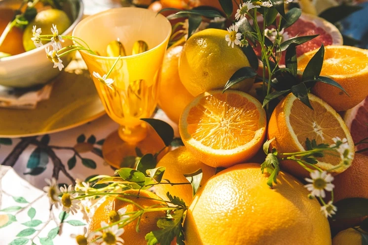 oranges table idea