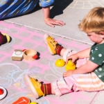 Best Side Walk Chalk activities – draw a picnic table