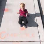 Best Side Walk Chalk Activites–add toppings to your pizza – silly walk zone – crab walk