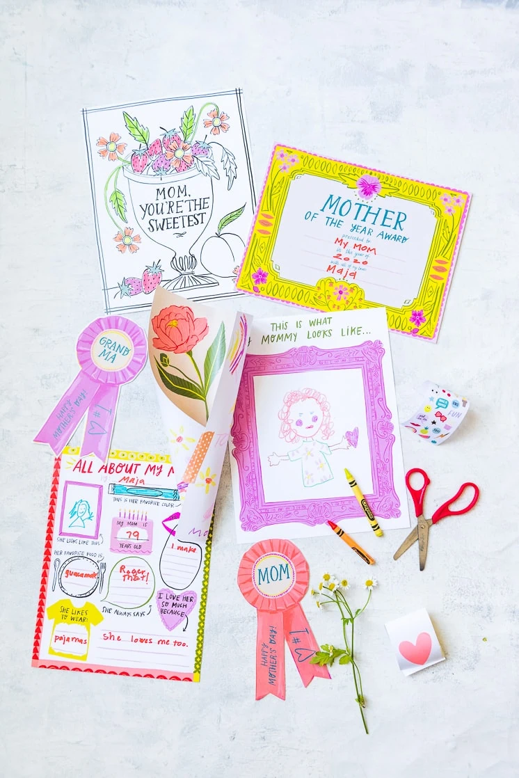 Mother's day activity pack for Mother's Day gifts the kids can help with