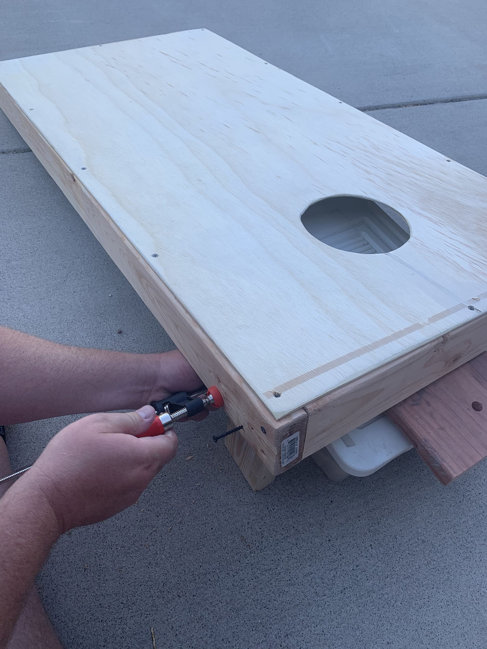 how to build your own cornhole set