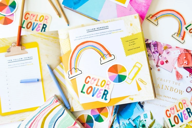 colorful stickers rainbow sticker color lover sticker color wheel sticker The House that Lars Built sticker shop