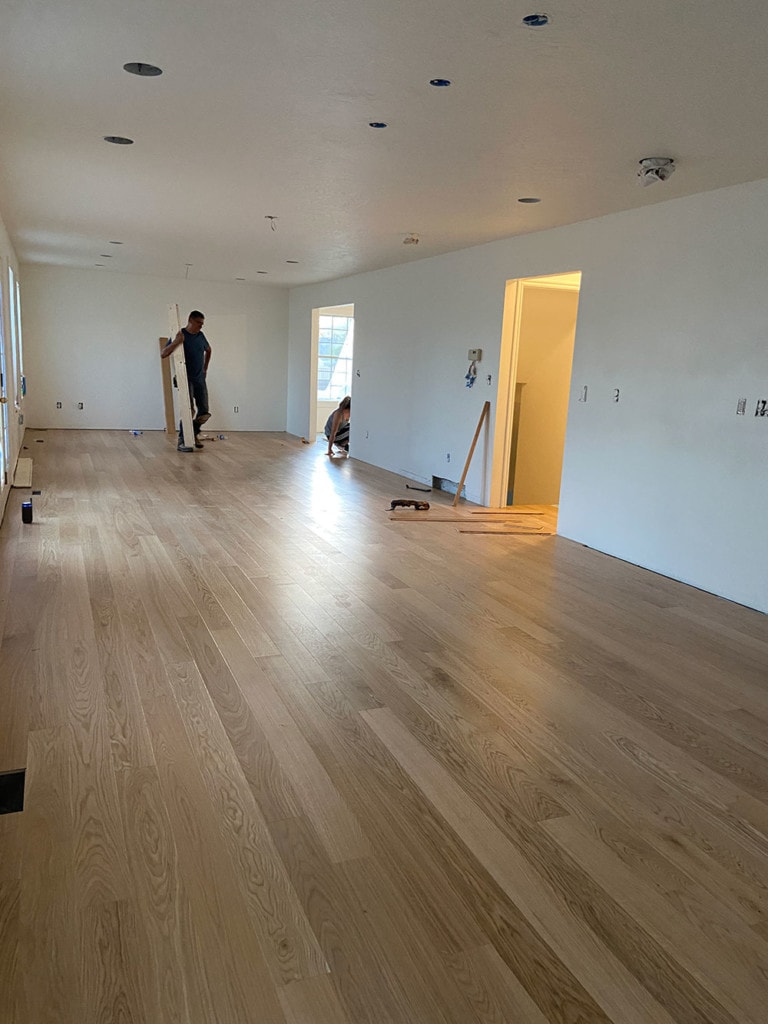 Our new hardwood flooring and how to care for it