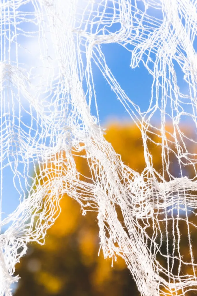 DIY: Turn gauze into spiderwebs - The House That Lars Built
