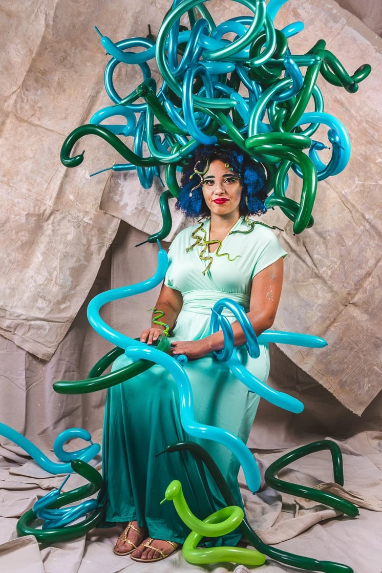 DIY Balloon Medusa Costume - The House That Lars Built