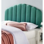 Burney-Scalloped-Green-Velvet-Upholstered-Twin-Size-Headboard