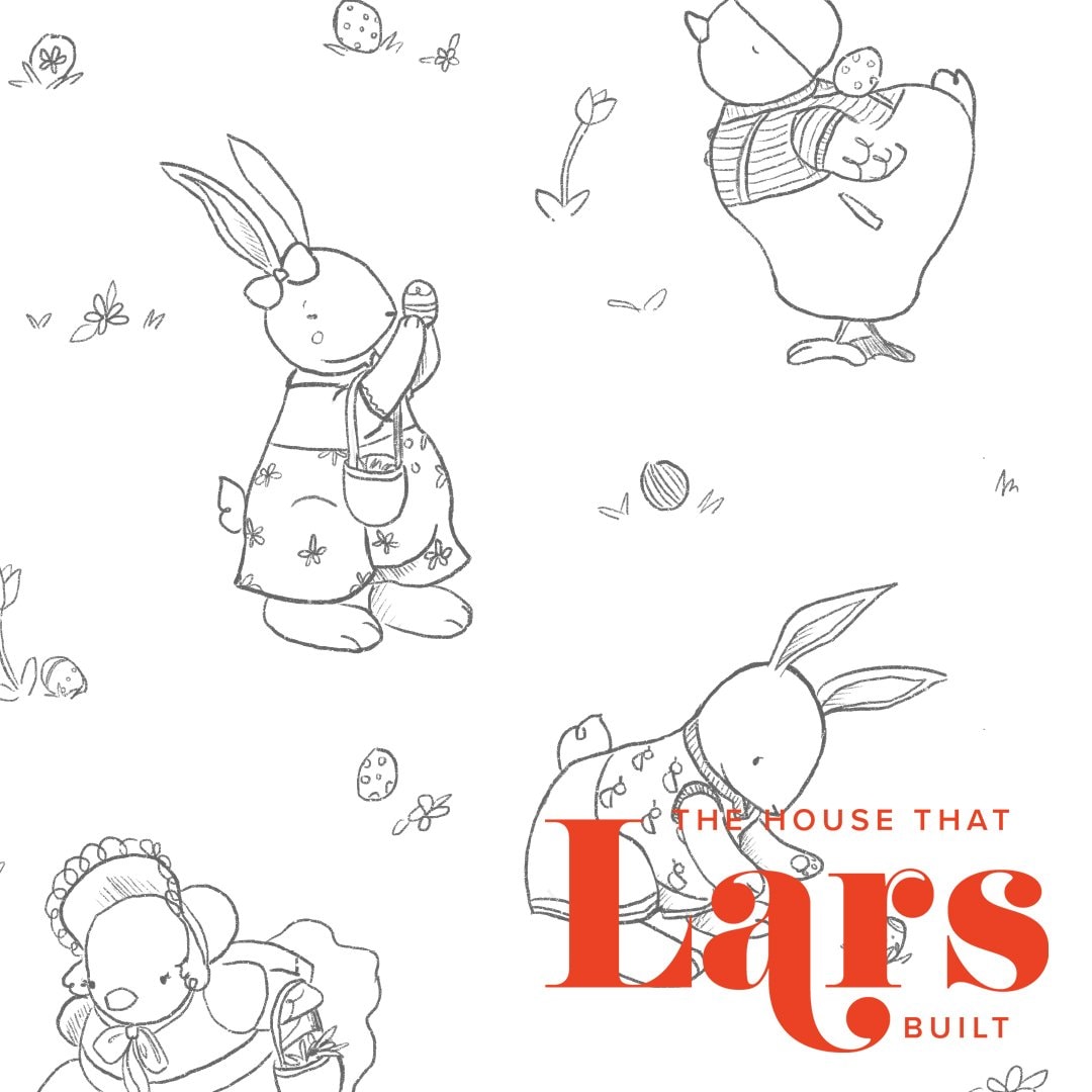 Download Easter Egg Hunt Coloring Page Pdf Printable The House That Lars Built