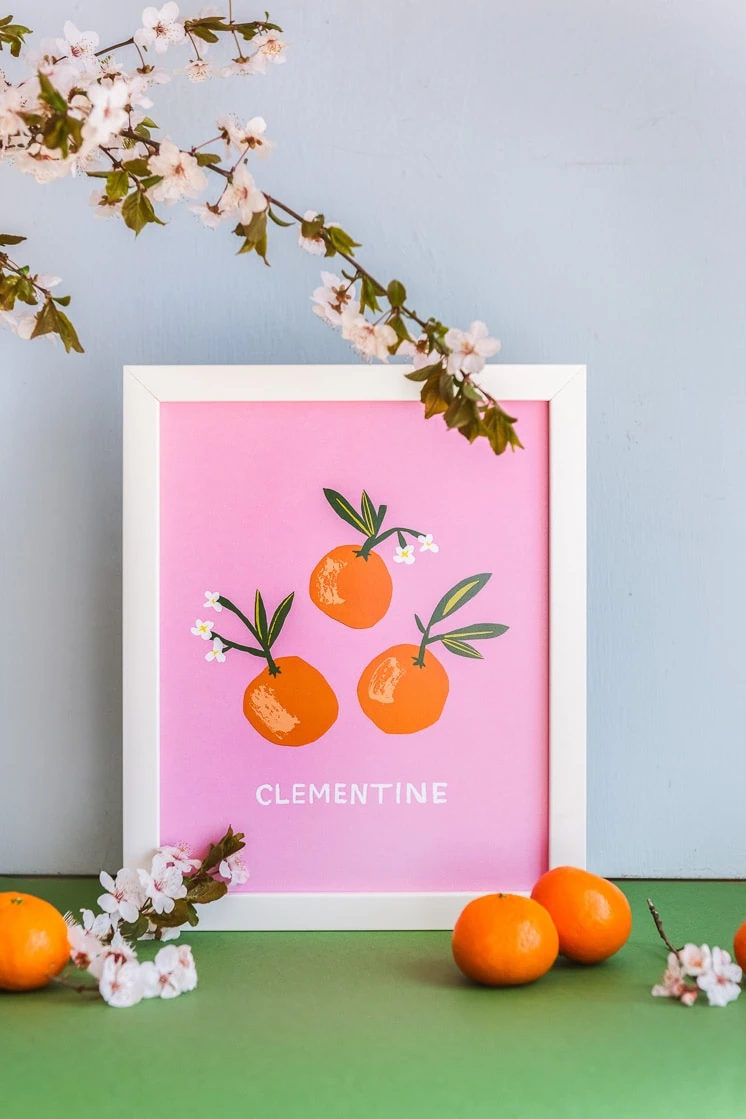 Clementine Print by Danielle Kroll