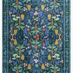 Wildwood Garden Navy Printed Rug by Rifle Paper Co.