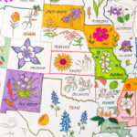 State Flower Map Coloring Page (12 of 17)