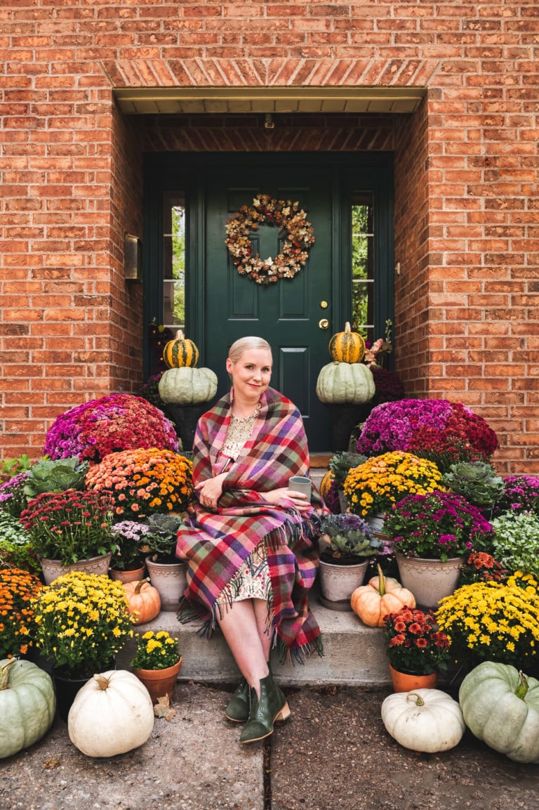 My tragic front door story and fall porch reveal!